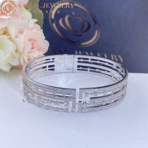 Marli Avenues Statement Hinged Bracelet In White Gold Aven B1 Coral 17