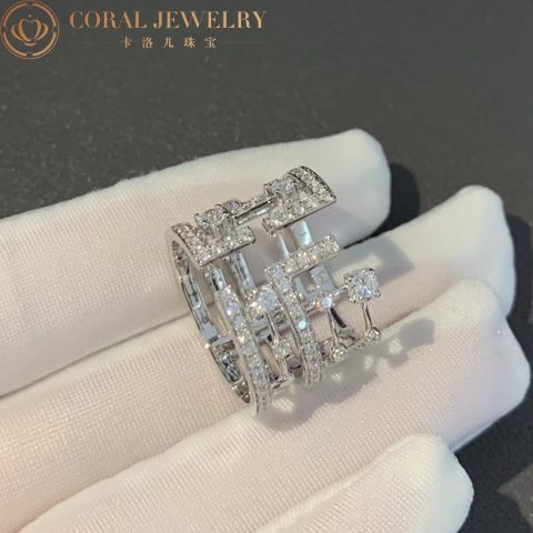 Marli Avenues Statement Ring In White Gold Aven R5 Coral 33