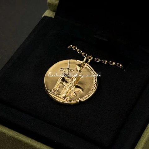 Van Cleef Arpels Zodiaque Medal Virginis Virgo Yellow Gold Vcarp7st00