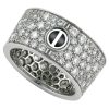 Cartier Love Ring N4210400-1 Pave Diamond White Gold Ceramic