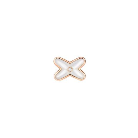Chaumet Jeux De Liens 083469 Earring Rose Gold Mother-of-pearl Diamond 2