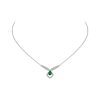 Chaumet Josephine Eclat Floral 082671-WG white gold and Emerald pendant
