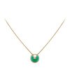 Cartier Amulette De Cartier B7224520 Necklace XS Yellow Gold Chrysoprase Diamond 1