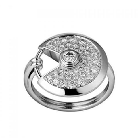 Cartier Amulette De Cartier Ring B4213600 Small Model White Gold 2