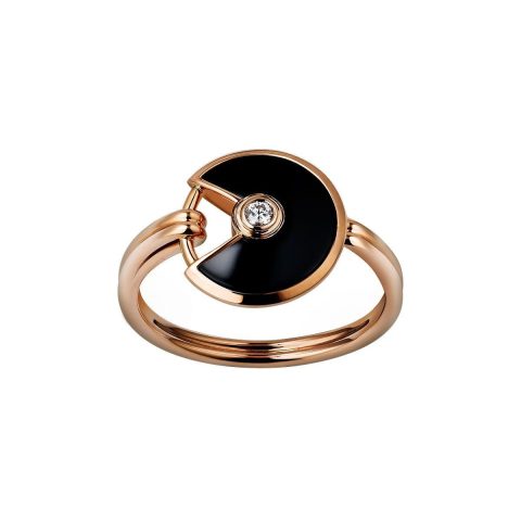 Cartier Amulette De Cartier Ring B4213200 XS Model Onyx