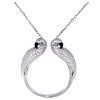 Cartier Les Oiseaux Libérés N7407400 Necklace White Gold Multi-Gemstone Pendant 1