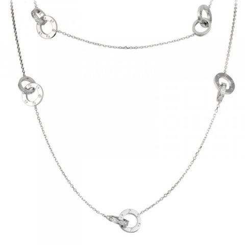 Cartier Love Necklace N7066000 Long Chain 18k White 1