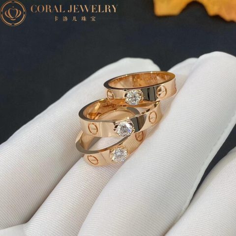 Cartier Love Solitaire N4774200 Rose Gold Diamond 7