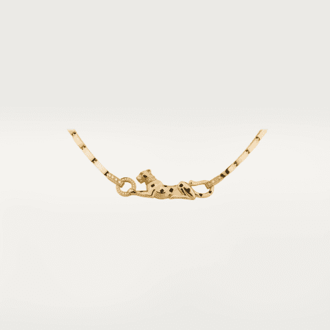 Cartier Panthère de N7059200 Cartier Diamond and Tsavorite Garnet Necklace in Yellow Gold 1