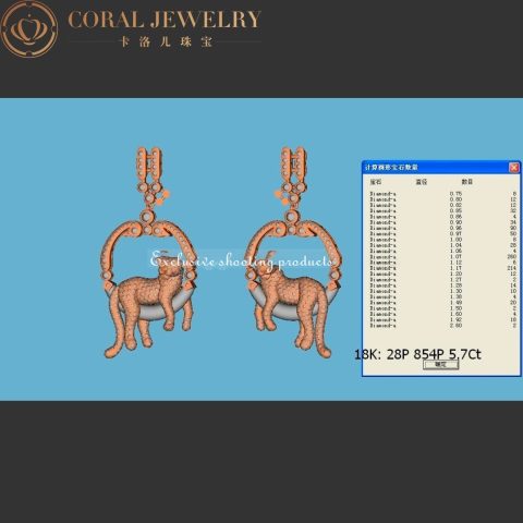 Cartier Panthère de HP800756 Cartier Earrings White Gold Diamond Onyx Emeralds 2