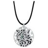 Cartier N3014410 Panthère De Cartier Necklace Diamond and Enamel Panther Openwork Disc Pendant on Black Cord Necklace 2 Cartier N3014410 Panthère De Cartier Necklace Diamond and Enamel Panther Openwork Disc Pendant on Black Cord Necklace 1