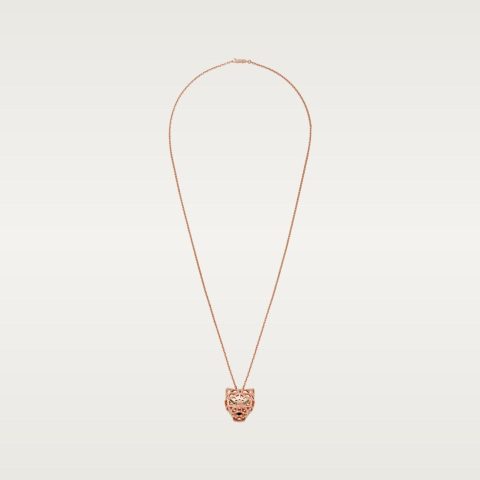Cartier Panthère de N7424210 Cartier Necklace Rose Gold Tsavorite Garnets Onyx 1