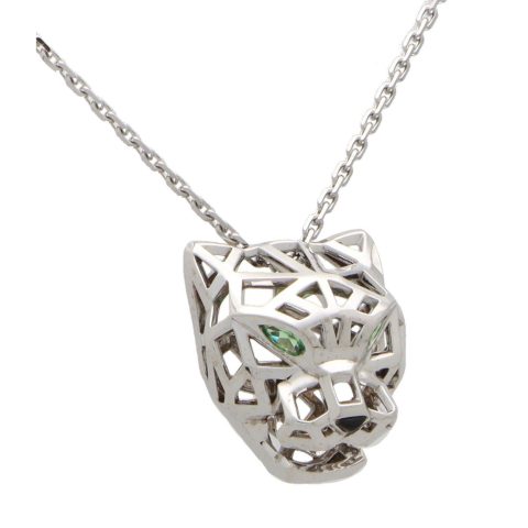 Cartier Panthère de N7424210 Cartier Necklace White Gold Tsavorite Garnets Onyx 8