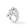 Cartier Panthère De N4183154 Cartier Ring Pave Diamond Emerald White Gold 1