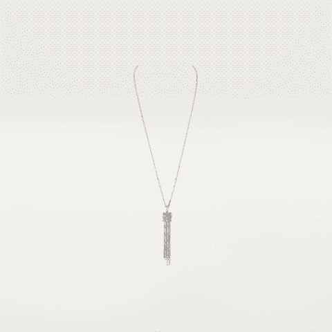 Cartier Panthère de Cartier Necklace White Gold Diamond Panthere Tassel Pendant Necklace HP700899 1