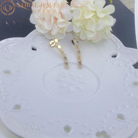 Chaumet Bee My Love Earrings Yellow gold diamonds 083993 9