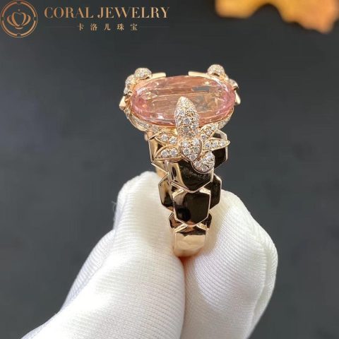Chaumet Bee My Love Exquises Ring 083933 Rose Gold, Morganite, Diamonds 7