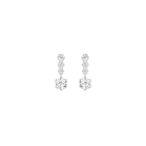 Chaumet Bee My Love Hoop Earrings 084774 White Gold Diamonds 1