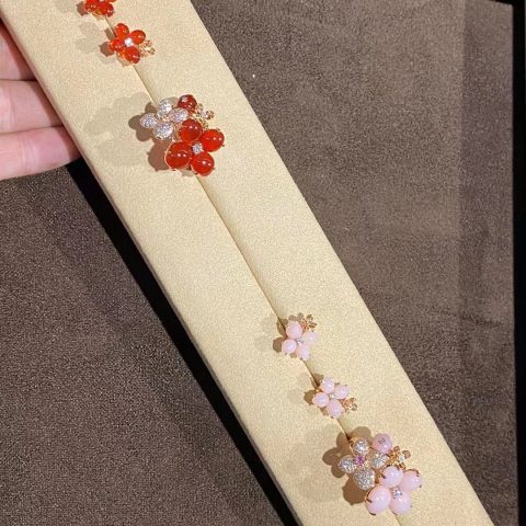 Chaumet Hortensia Carnelian And White Diamonds Ring Coral 98