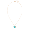 Chaumet 083146 Hortensia Eden Pink Gold Turquoise Diamond Pendant 2