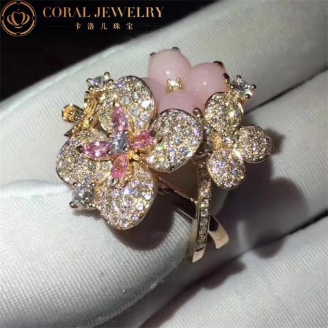Chaumet Hortensia Opal 082477, Sapphire and White Diamonds Ring 7