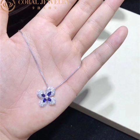 Chaumet 082997 Hortensia Voie Lactée White Gold and Diamonds and Sapphires 5