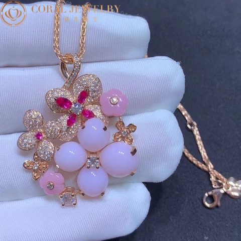 Chaumet 082782 Hydrangea Pendant Pink Dawn 9