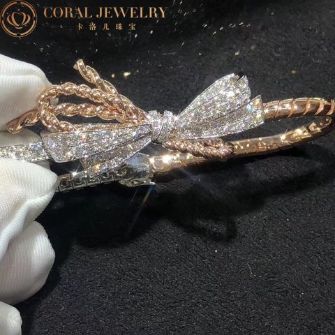 Chaumet Insolence Bracelet 082960 White Gold Rose Gold Diamonds 5