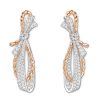 Chaumet Insolence Earrings 082961 White Gold Rose Gold Diamonds 3 Chaumet Insolence Earrings 082961 White Gold Rose Gold Diamonds 2