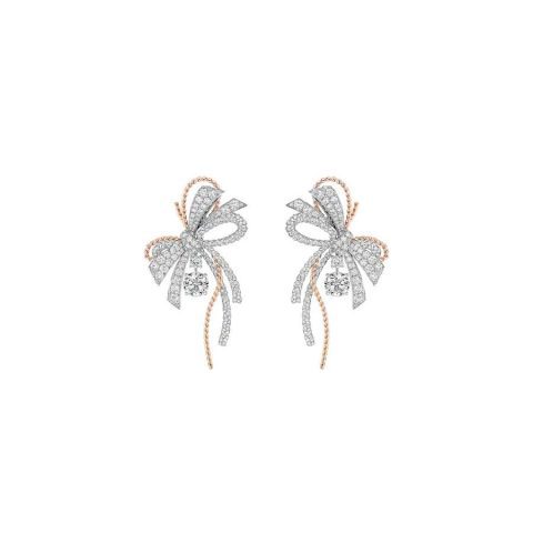 Chaumet Insolence Earrings 082963 White Gold Rose Gold Diamonds 1