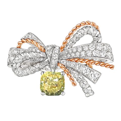 Chaumet Insolence Ring 082962-1 White Gold, Rose Gold, Yellow Diamonds 2