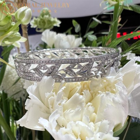 Chaumet 084314 Jardins Laurier Bracelet White Gold Diamonds 33