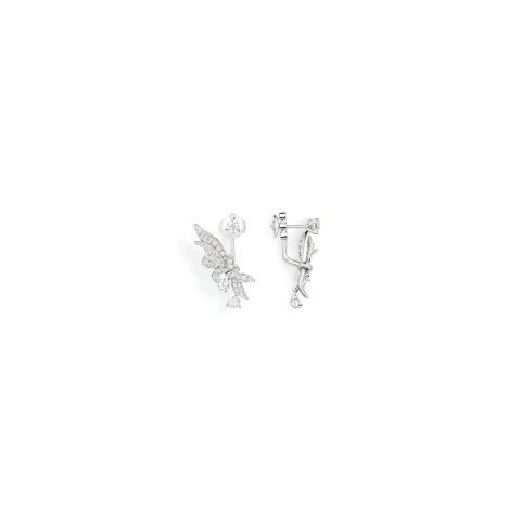Chaumet Jardins Laurier Earrings 083505 White Gold Diamonds 1