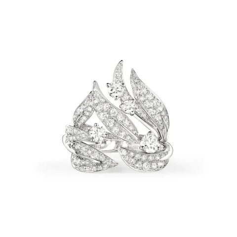 Chaumet Jardins Laurier Ring 083503 White Gold Diamonds 1