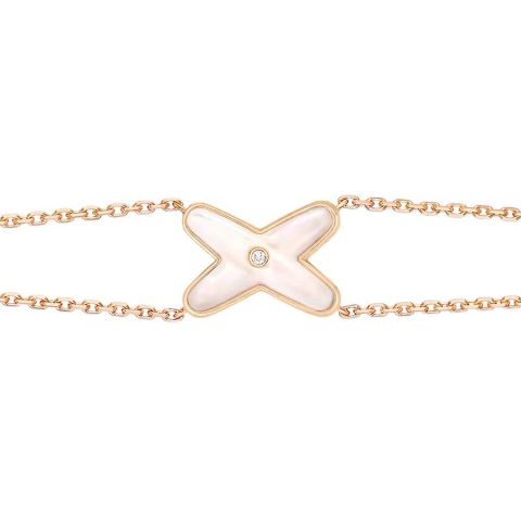 Chaumet 082933 Jeux De Liens Bracelet Rose Gold Mother-of-pearl Diamond 1