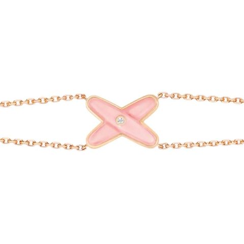 Chaumet Jeux De Liens Bracelet 083052 Rose Gold Pink Opal Diamond 1