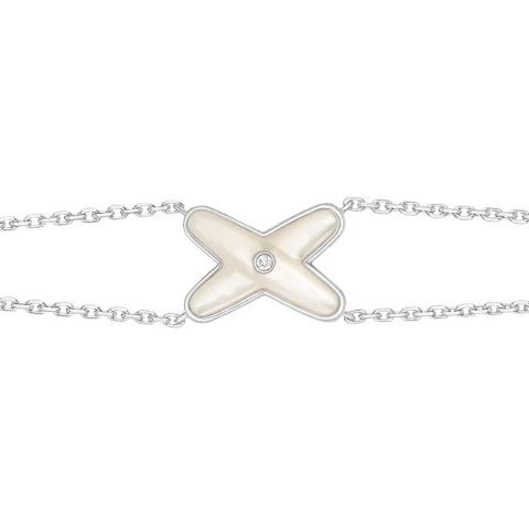 Chaumet 083163 Jeux De Liens Bracelet White Gold Mother-of-pearl Diamond 2
