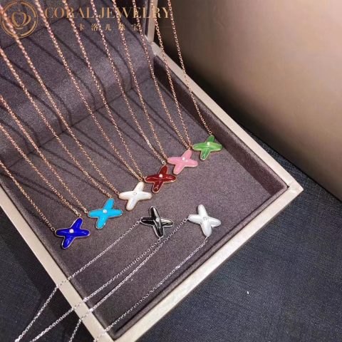 Chaumet Jeux De Liens 085107 Pendant Rose Gold Onyx Diamond 8