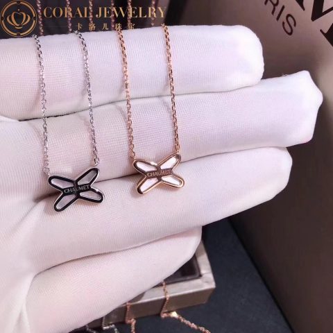 Chaumet 085108 Jeux De Liens Carnelian Pendant Rose Gold Carnelian Diamond 3