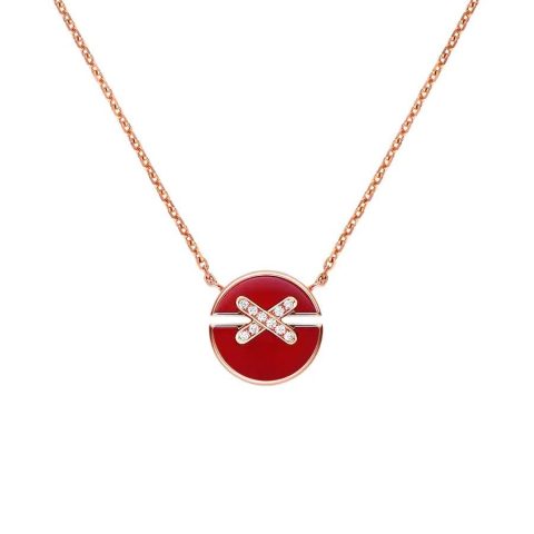 Chaumet 084428 Jeux De Liens Harmony Carnelian Small Model Pendant 2