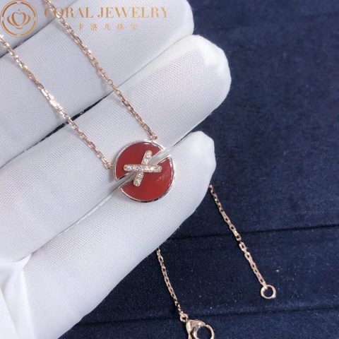 Chaumet 084428 Jeux De Liens Harmony Carnelian Small Model Pendant 8