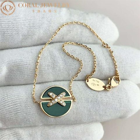 Chaumet 084997 Jeux De Liens Harmony Malachite Bracelet Rose Gold Malachite Diamonds 6