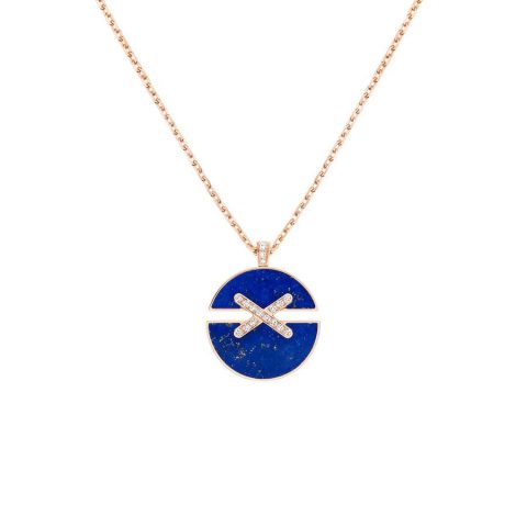 Chaumet 084650 Jeux De Liens Harmony Medium Model Pendant Rose Gold Lapis Lazuli 2