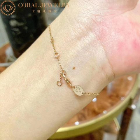 Chaumet Jeux De Liens Harmony 084231 Mother-of-pearl Bracelet Rose Gold Diamonds 7