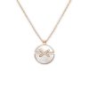 Chaumet 084494 Jeux De Liens Harmony Mother-of-pearl Medium Model Pendant Rose Gold Diamonds 1