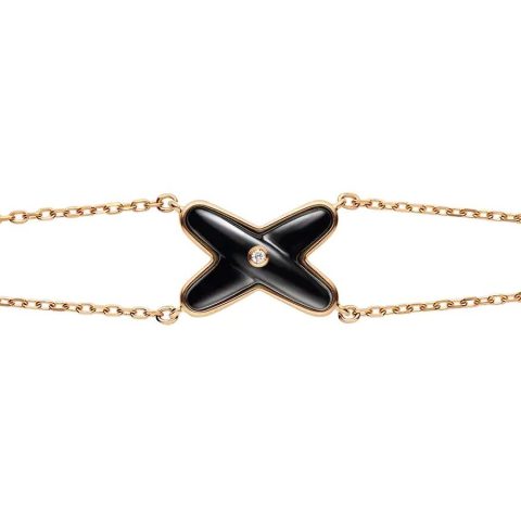 Chaumet Jeux De Liens Onyx 085122 Bracelet Rose Gold Onyx Diamond 2
