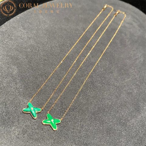 Chaumet 085105 Jeux De Liens Pendant Rose Gold Jade Diamond 2