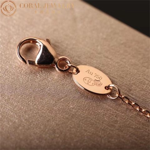 Chaumet Jeux de Liens 082931 pendant, rose gold, lapis lazuli, diamond 7