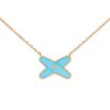 Chaumet Jeux De Liens Pendant 082932 Rose Gold Turquoise Diamond 2