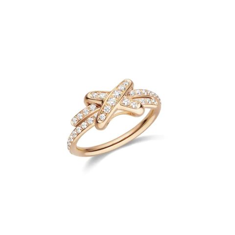 Chaumet Jeux De Liens Ring 082179 Rose Gold, Diamonds 1